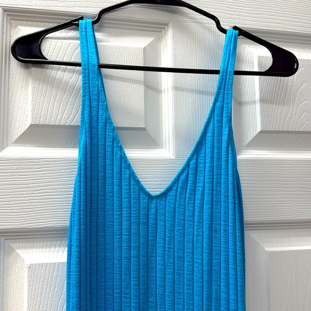 Zara turquoise midi dress